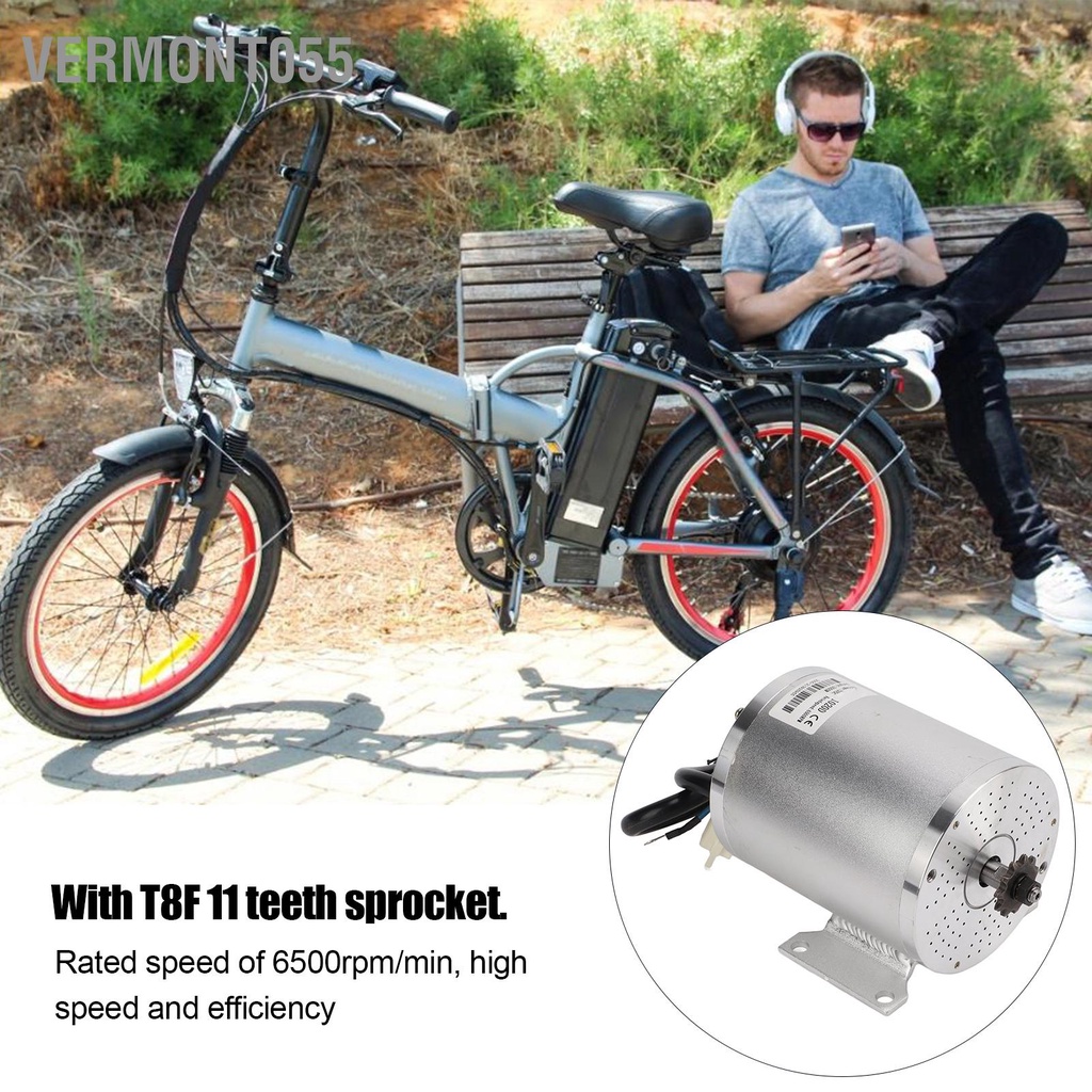 Vermont055 72V Điện Không Chổi Than DC 3000W BLDC Động Cơ Có 11 Răng Con Quay Cho Xe Đạp Go Kart
