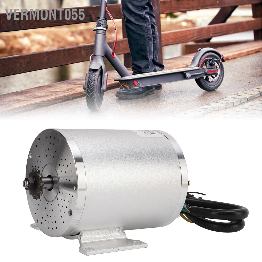 Vermont055 72V Điện Không Chổi Than DC 3000W BLDC Động Cơ Có 11 Răng Con Quay Cho Xe Đạp Go Kart