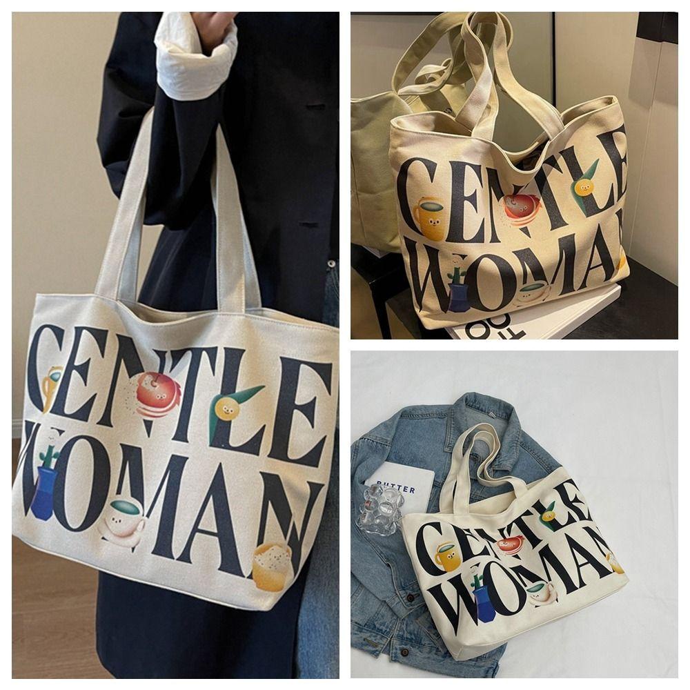 BLISS Túi Vải Canvas In Chữ Phong Cách Thái Lan Thời Trang Cho Nữ