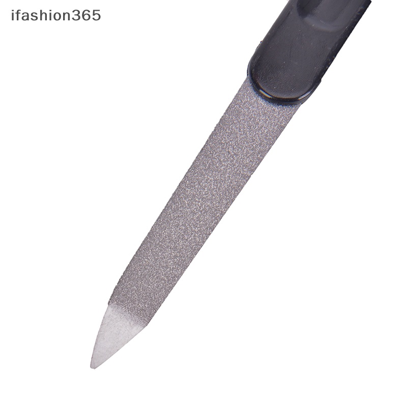 Set 5 Cây Dũa Móng Hai Mặt Bằng Kim Loại Tay Cầm Nhựa DIY Thời Trang ifashion365