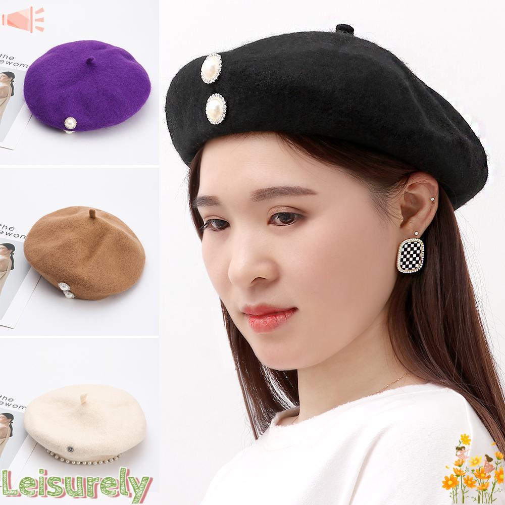 LEILY Mũ Nồi Bằng Len Thời Trang Dành Cho Nữ