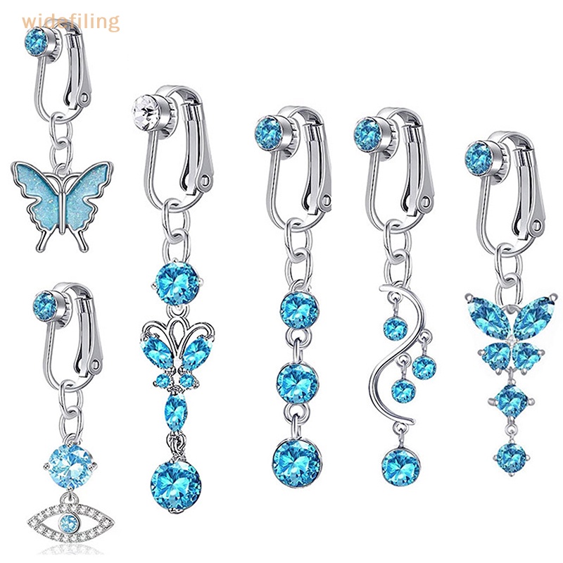 Khuyên Rốn Hình Bướm Đính Đá Zircon Thời Trang Cho Nữ