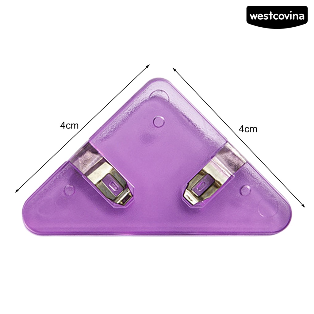 [WSTN]✎Set 5 Kẹp Góc Tam Giác Trong Suốt Đa Năng Tiện Dụng