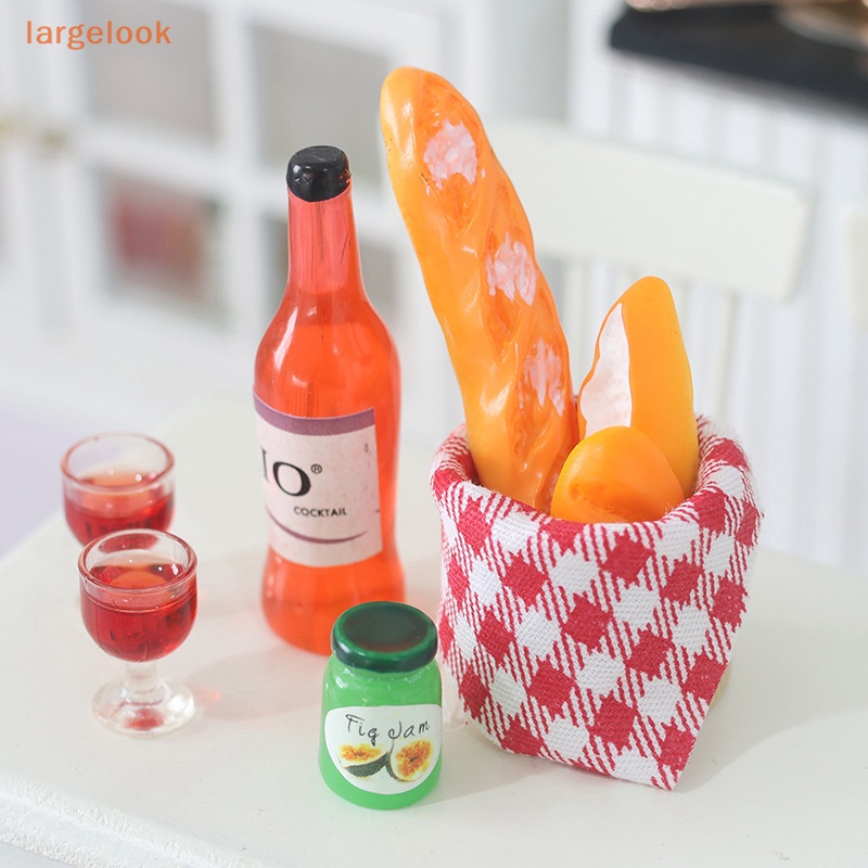 1 Bộ Giỏ Bánh Mì Đồ Chơi Mini Trang Trí Nhà Búp Bê