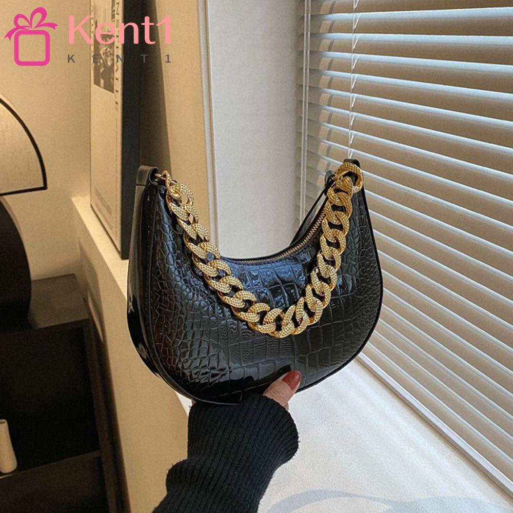 KENT1 Túi Đeo Chéo Da PU Màu Trơn Phong Cách Cổ Điển Thời Trang Cho Nữ