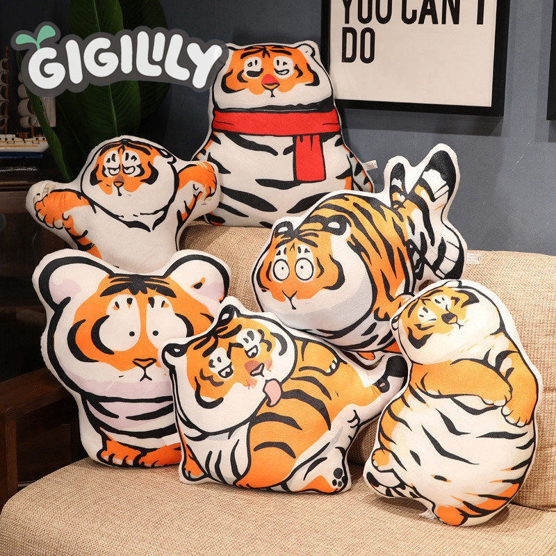 GIGILILY Thú Nhồi Bông Hình Chú Hổ Dễ Thương
