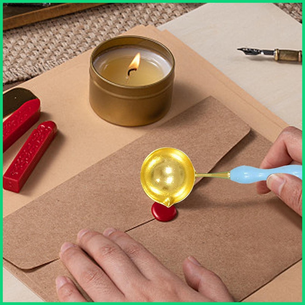 Máy Đun Nóng Chảy Sáp Niêm Phong Bao Bì Thư DIY Kèm Muỗng Điều Chỉnh Nhiệt Độ Tự Động