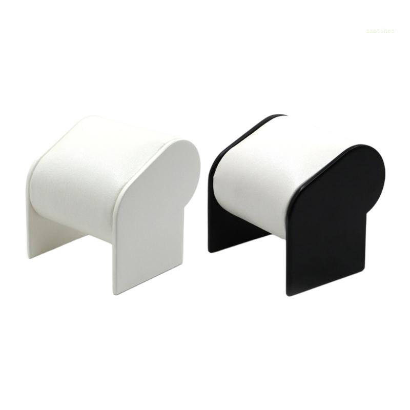 Giá Đỡ Trưng Bày Đồng Hồ / Vòng Tay Bằng Nhựa Màu Trắng Đen