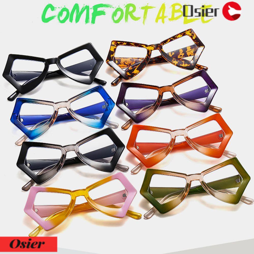OSIER1 Kính Mát Gọng Siêu Nhẹ Chống Ánh Sáng Xanh Hình Bướm Thời Trang Cho Nam Nữ