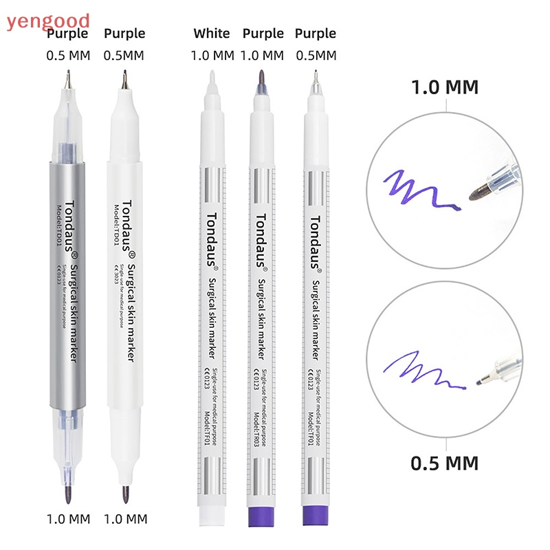 (YGD) Bút Đánh Dấu Hình Xăm Lông Mày / Môi Màu Trắng Chống Thấm Nước Hàn Quốc