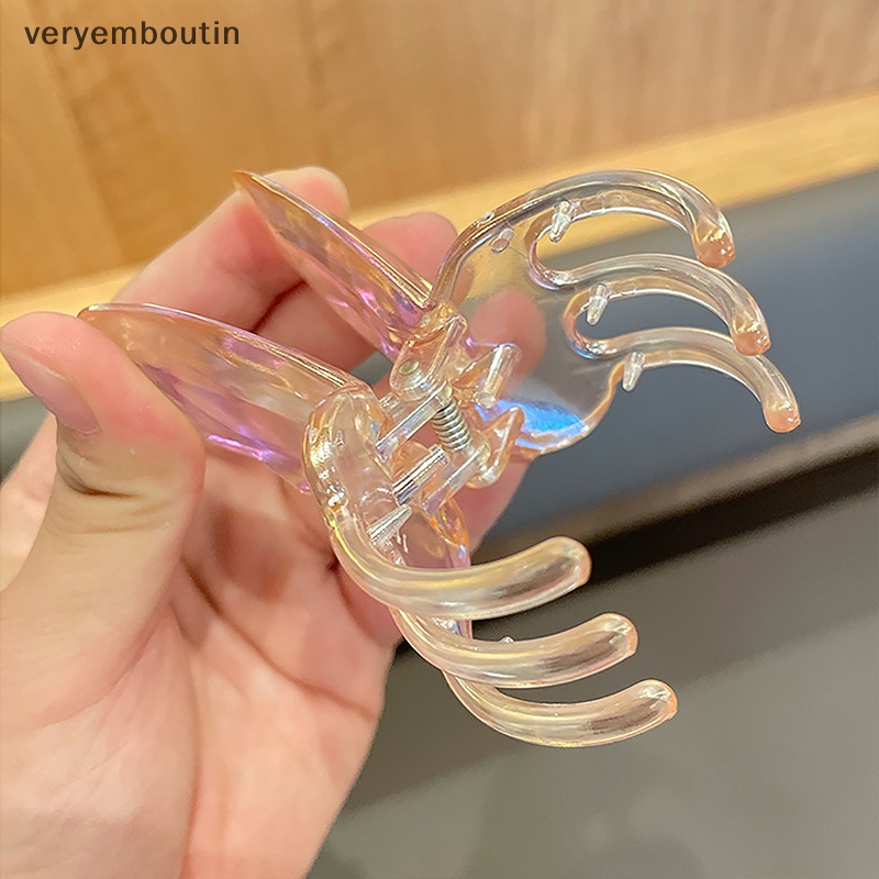 Kẹp Càng Cua Lớn Bằng Nhựa Trong Suốt Thời Trang Cho Nữ Mã 2023
