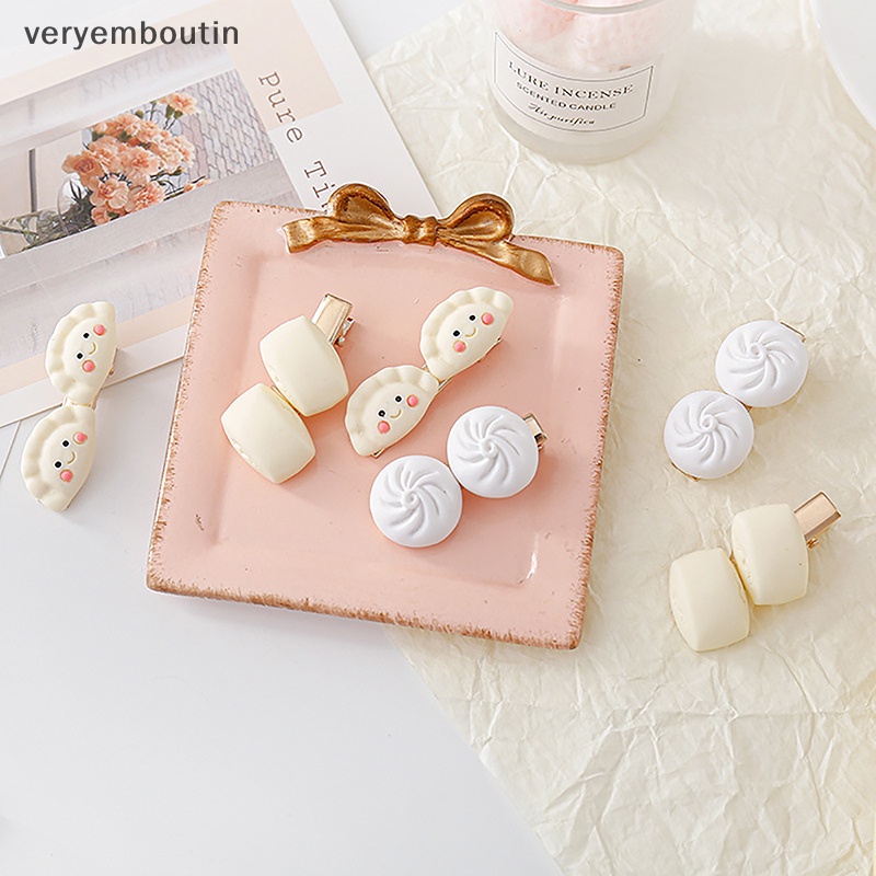 Kẹp Tóc Nữ Hình Bánh Bao Hấp Nhỏ Nhắn Dễ Thương Phong Cách Hàn Quốc