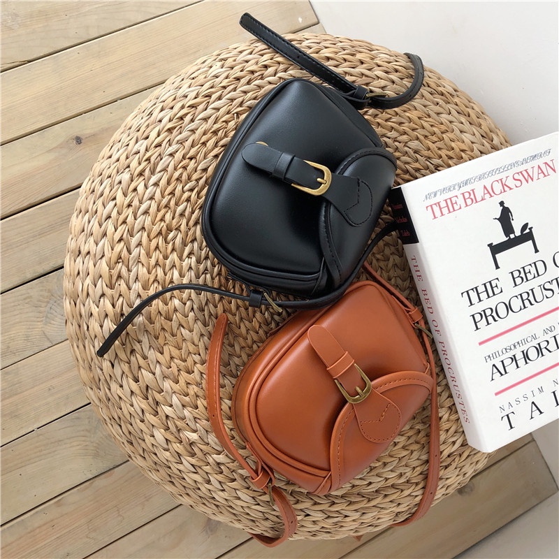 Túi Đeo Chéo Da Giả Phong Cách Hàn Quốc Thời Trang Cho Nữ