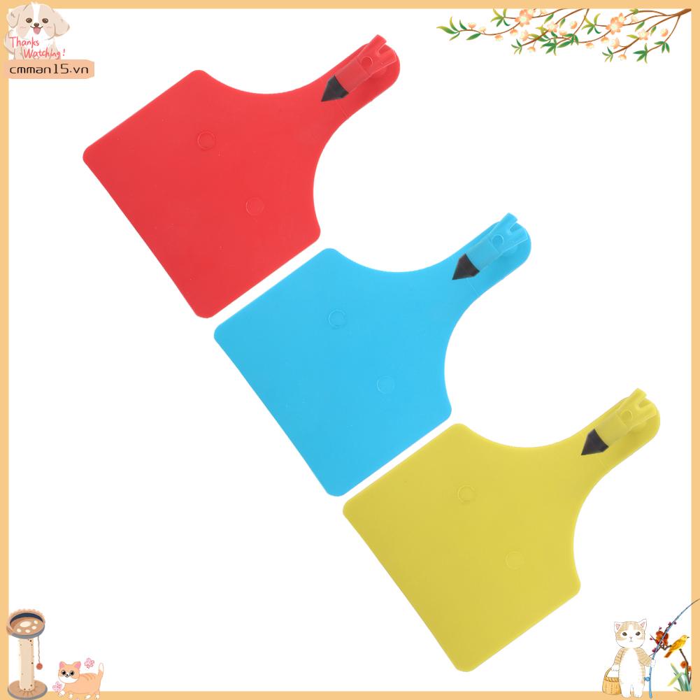 Mrbunny 10 Chiếc Động Vật Lớn Trống Thẻ Tai Nuôi TPU Cho Dê Cừu Gia Súc