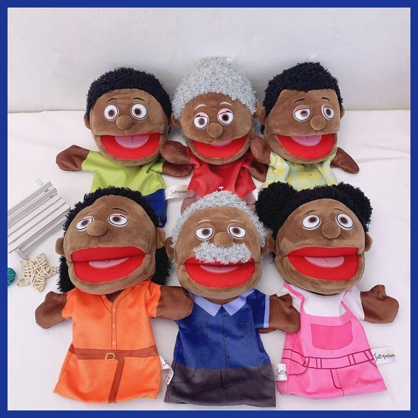 Set 6 Con Rối Đeo Tay 12 Inch Màu Đen Dễ Thương