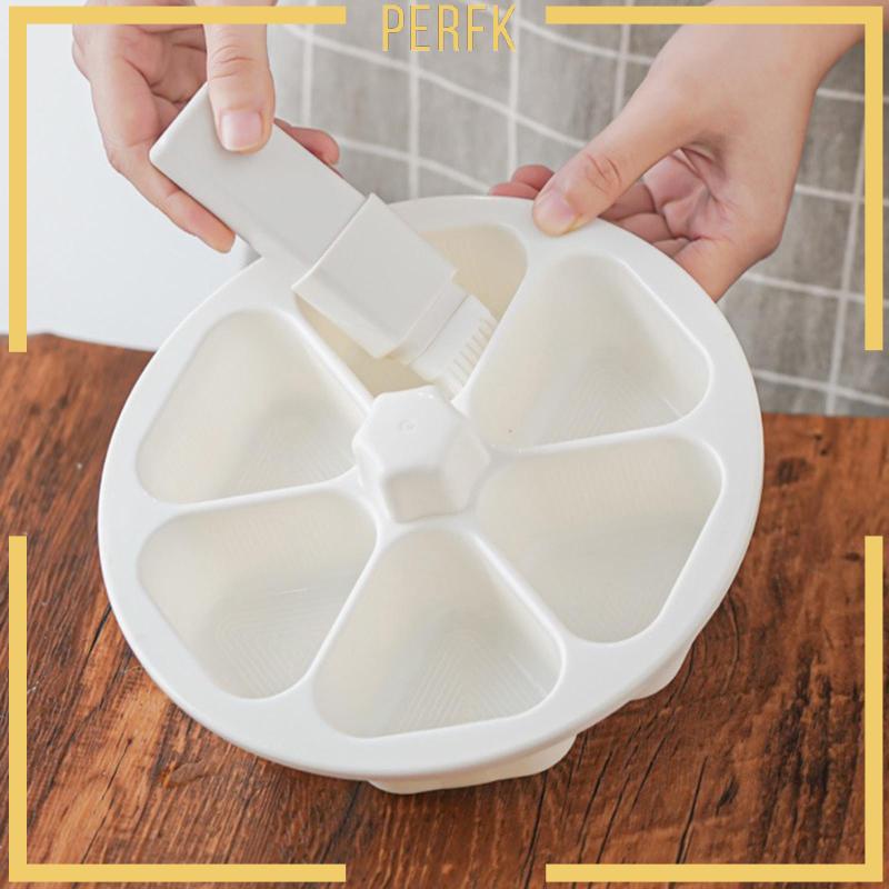 Khuôn Làm Sushi 6 Lỗ Hình Tam Giác Phong Cách Nhật Bản DIY