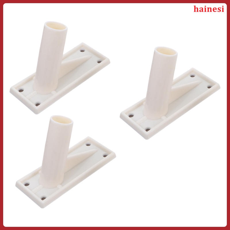 Bộ 3 Giá Đỡ Gắn Tường Hình Lá Cờ Màu Đỏ Bằng Kim Loại