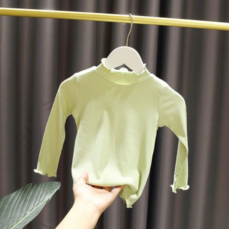 Bé gái áo sơ mi cao cổ mẫu áo sơ mi 0-7 tuổi