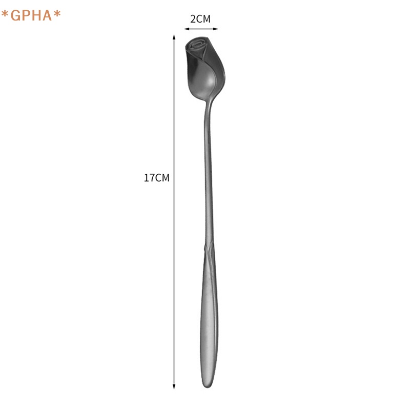 Muỗng Cà Phê Cán Dài Bằng Thép Không Gỉ Mới