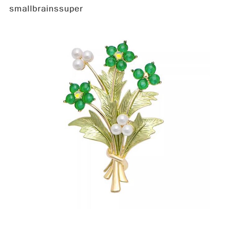 Smallbrainssuper Ghim Cài Áo Hình Cầu Đính Đá Phong Cách Âu Mỹ Thời Trang Cho Nữ SBS