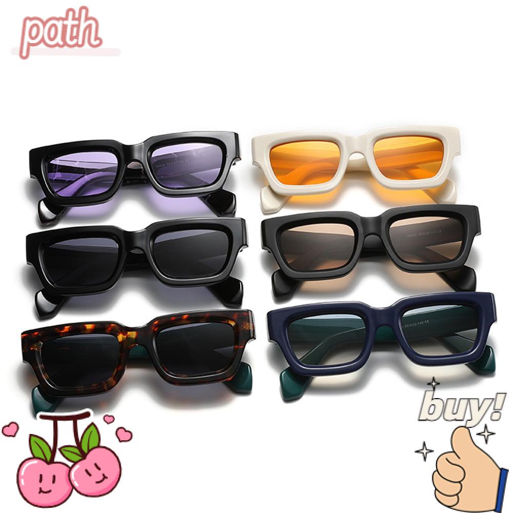 PATH Kính Mát Gọng Vuông Nhỏ Phong Cách Retro Thời Trang Cho Nam Nữ