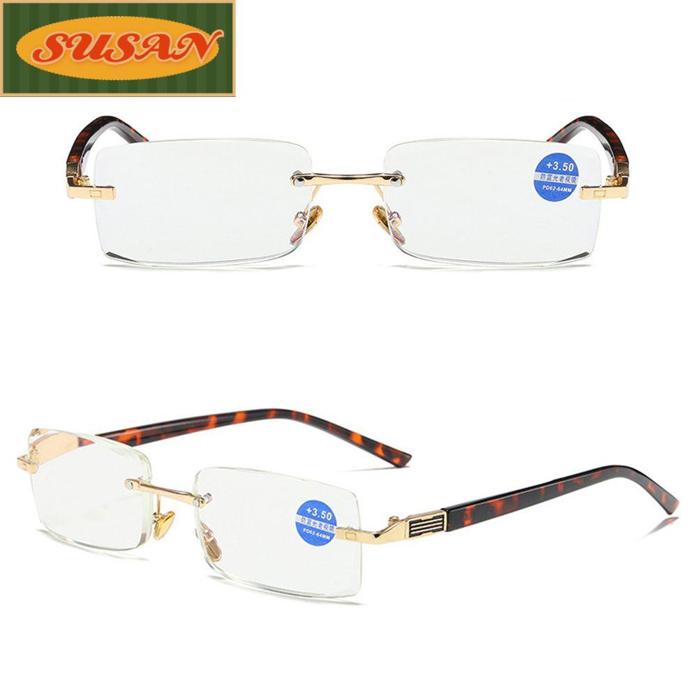 SUSANS Kính Đọc Sách Không Gọng Siêu Nhẹ Chống Ánh Sáng Xanh