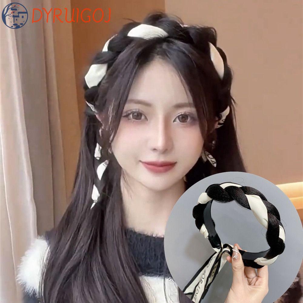 DYRUIDOJ Tóc Giả Thắt Bím Màu Nâu Phong Cách Bohemian Thời Trang Cho Nữ