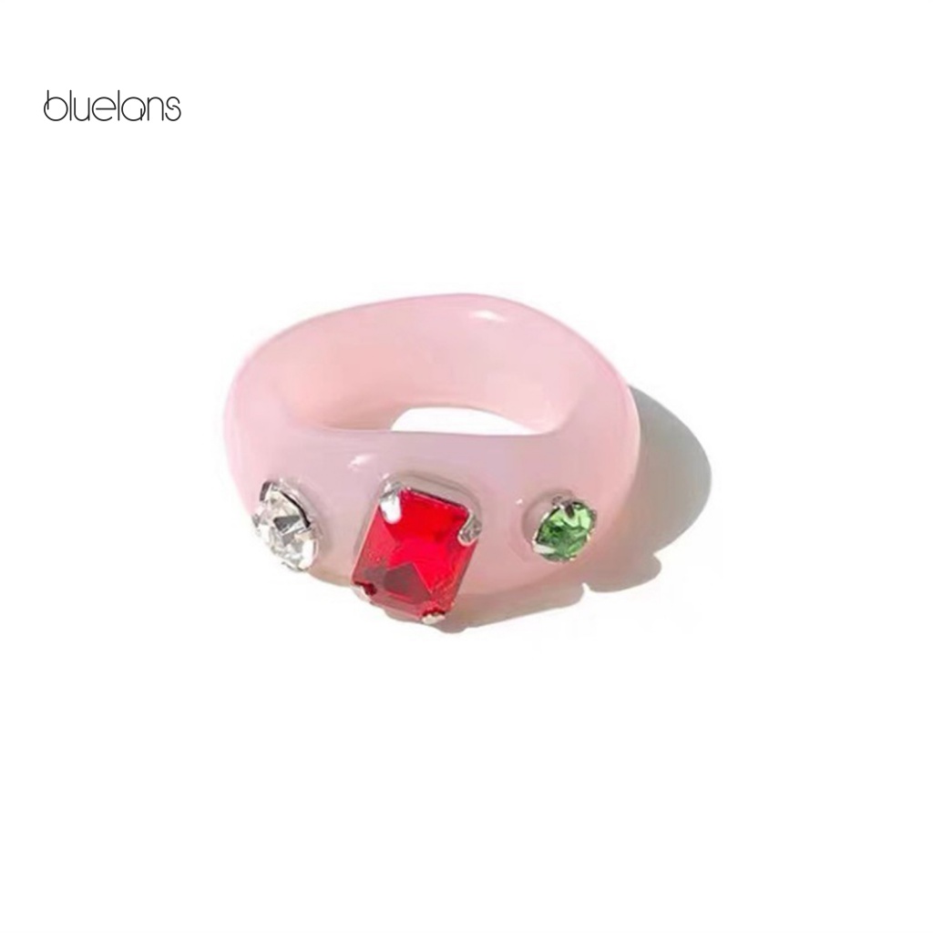 Nhẫn Đính Đá Acrylic Thời Trang Cho Nữ