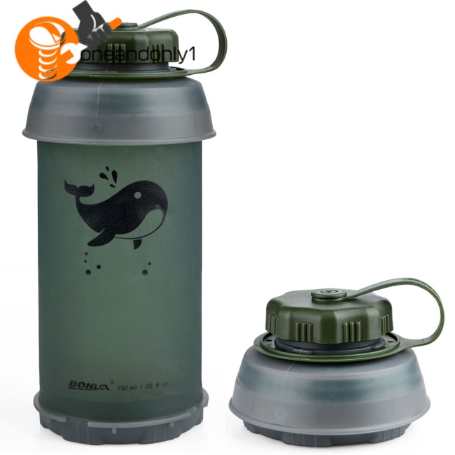 Bình Đựng Nước 750ml Bằng Tpu Mềm Thiết Kế Nhỏ Gọn Nhiều Màu Tùy Chọn Dùng Khi Chơi Thể Thao / Cắm Trại