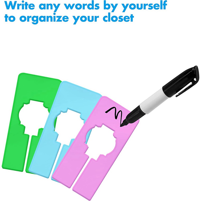 Set 30 Móc Treo Quần Áo 6 Màu Hình Chữ Nhật Có Thể Tái Sử Dụng