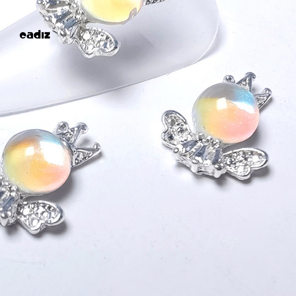 Set 10 Phụ Kiện Trang Trí Móng Nghệ Thuật Hình Vương Miện Bằng Hợp Kim DIY