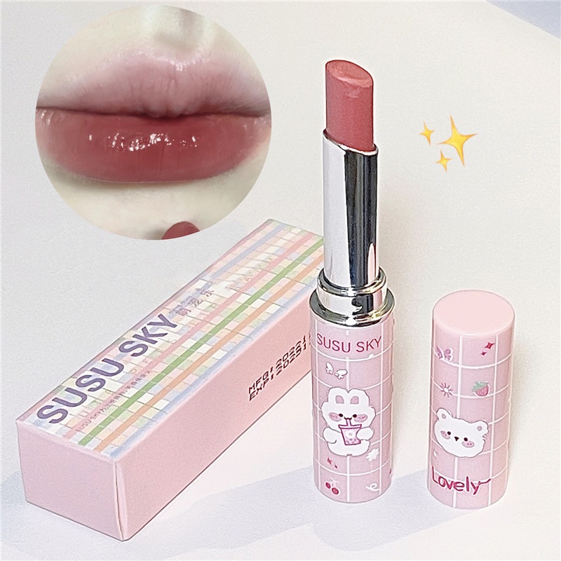 Son Môi Dưỡng Ẩm Lâu Trôi Chống Thấm Nước 6 Màu Tùy Chọn Trang Điểm Cho Nữ
