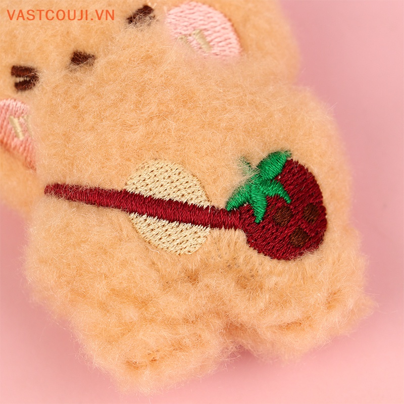 Móc Khóa Gấu Bông Vải Cotton Mềm Mini Dễ Thương