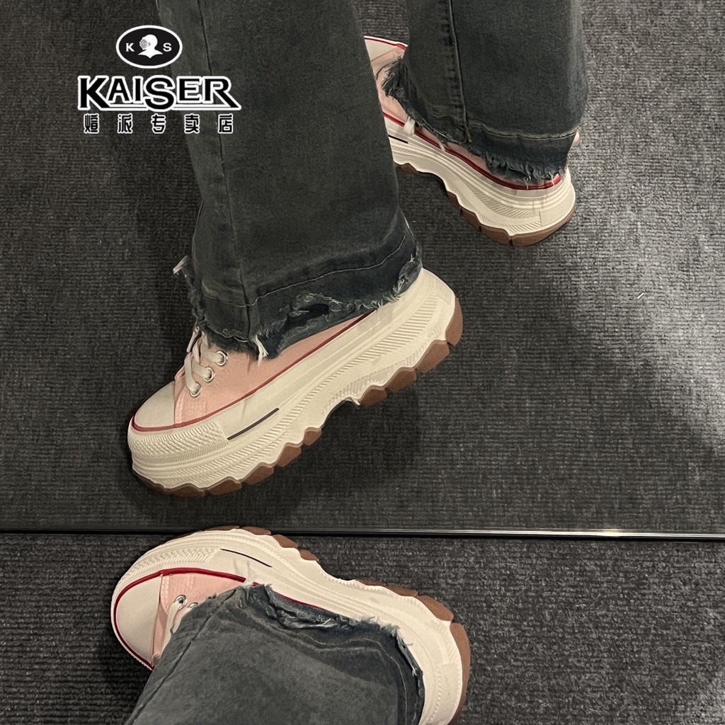 Giày Thể Thao canvas Đế Dày Tăng Chiều Cao AA4153 Cho Nữ