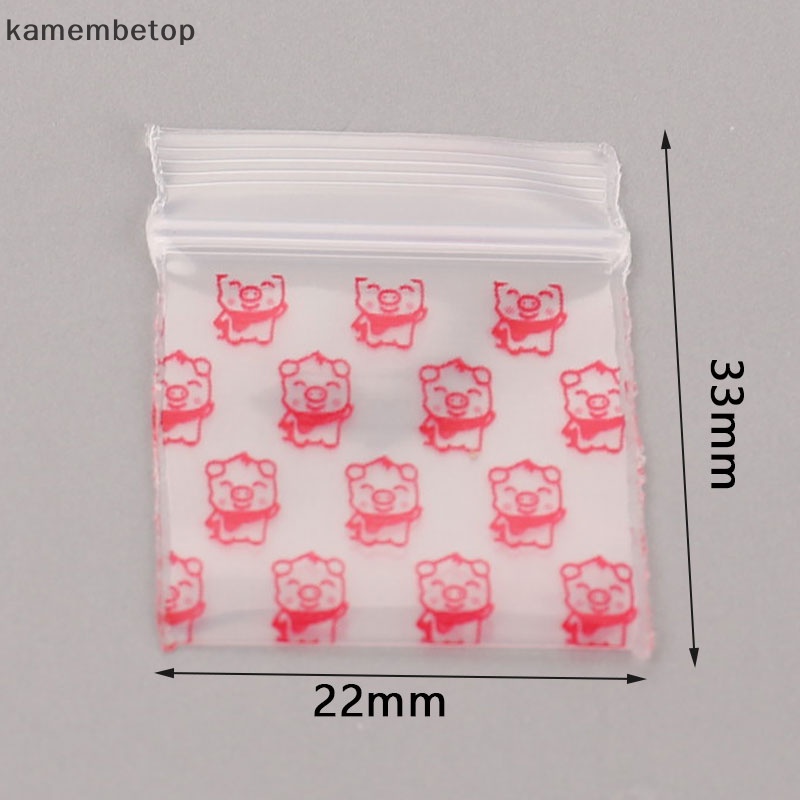 Set 100 Túi Zip Nhựa Mini Đựng Thuốc Tiện Dụng