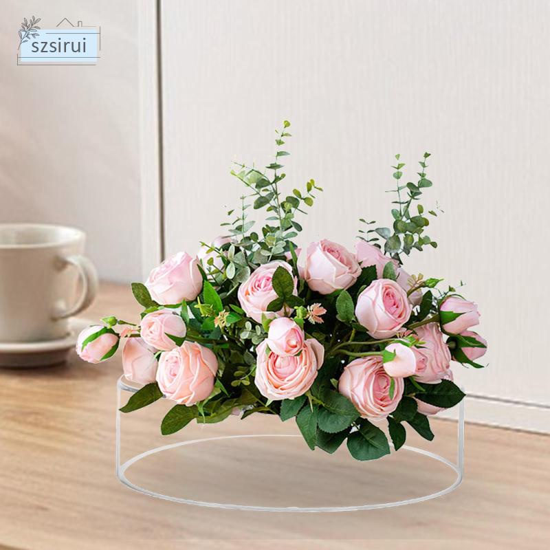 Chậu Hoa Hình Tròn Bằng Acrylic Phong Cách Hiện Đại Dành Cho Trang Trí Phòng Khách / Văn Phòng