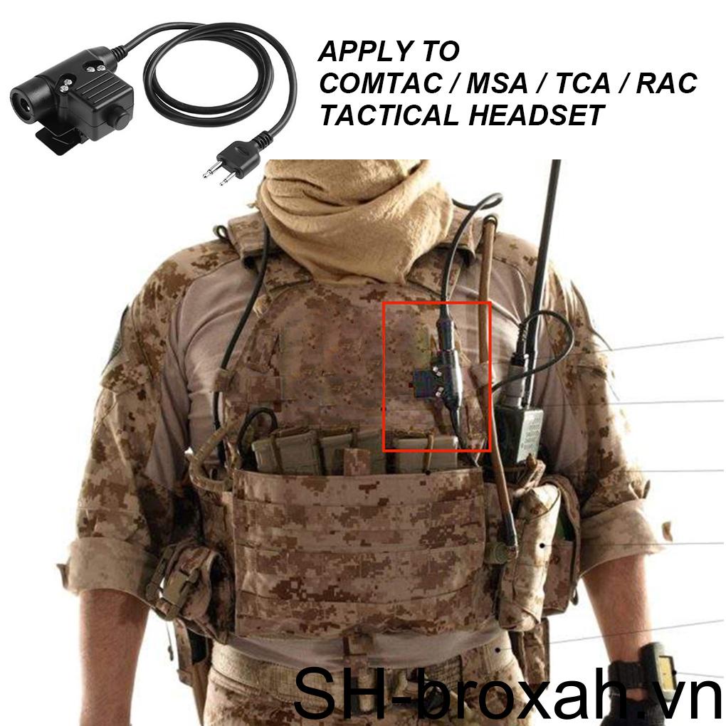 Đầu Nối PTT Cho Tai Nghe Bộ Đàm Chuyên Dụng 13 1x9 3x4