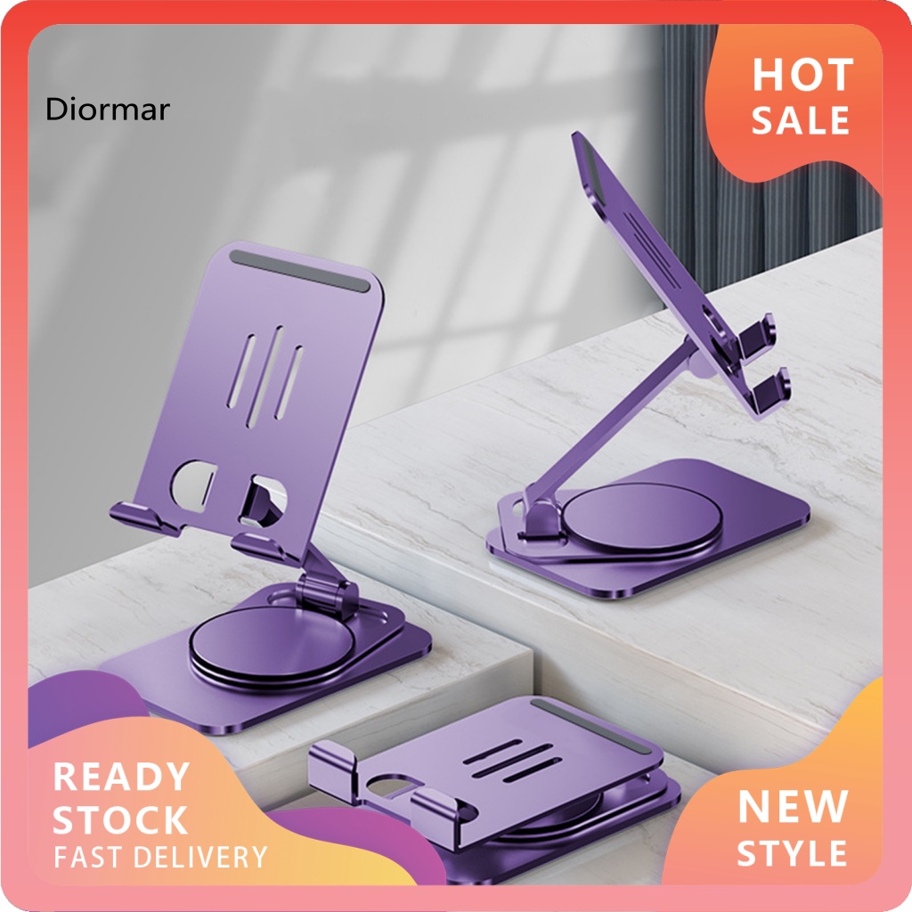 Giá Đỡ Điện Thoại Di Động Bằng Hợp Kim Nhôm Xoay 360 Độ Chống Trượt Có Thể Điều Chỉnh