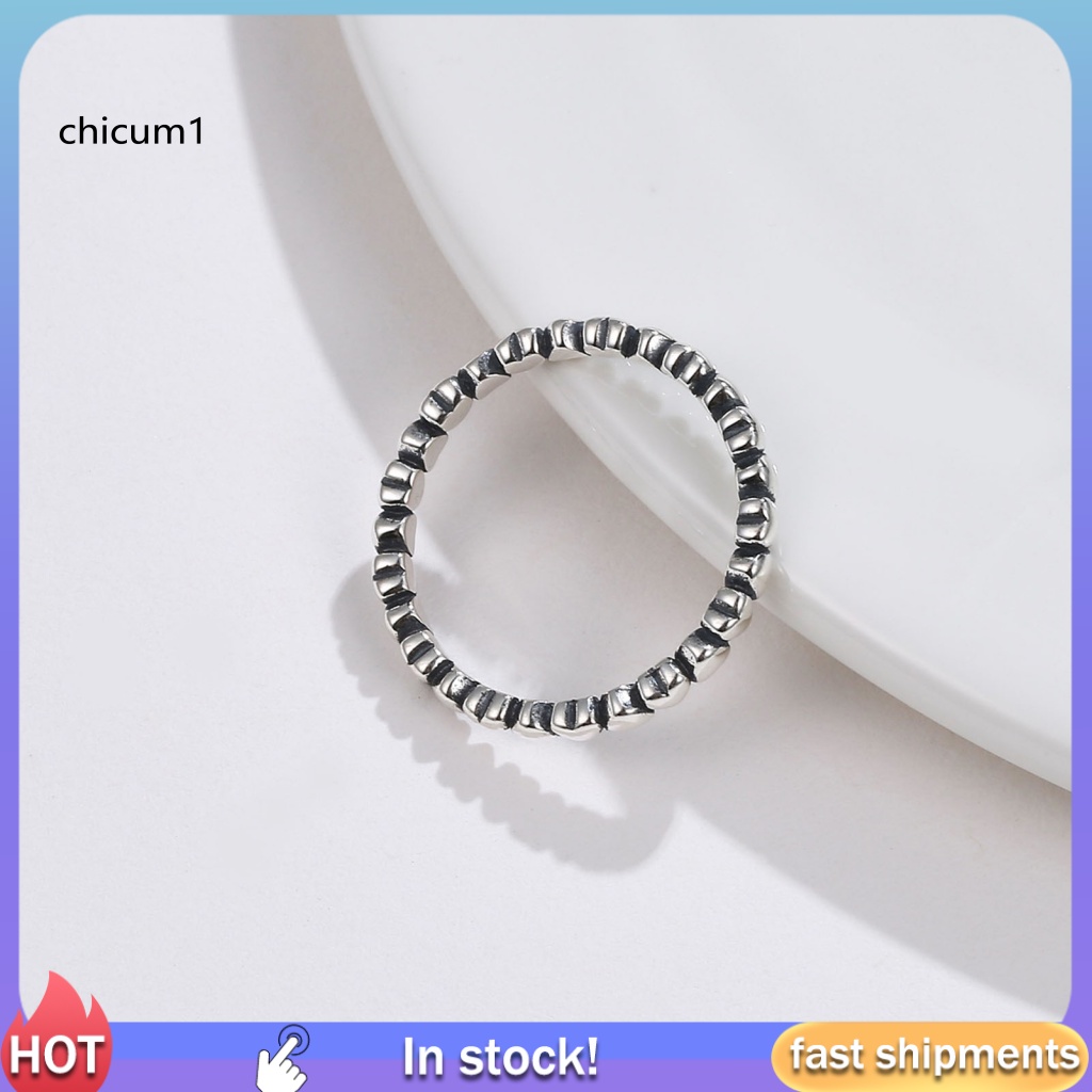 Nhẫn Mạ Bạc 925 Mặt Hình Trái Tim Cho Nữ