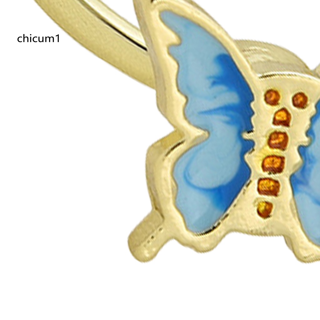 Nhẫn Cưới Dạng Mở Hình Hoa Cúc / Bướm Có Thể Điều Chỉnh Kích Cỡ Cho