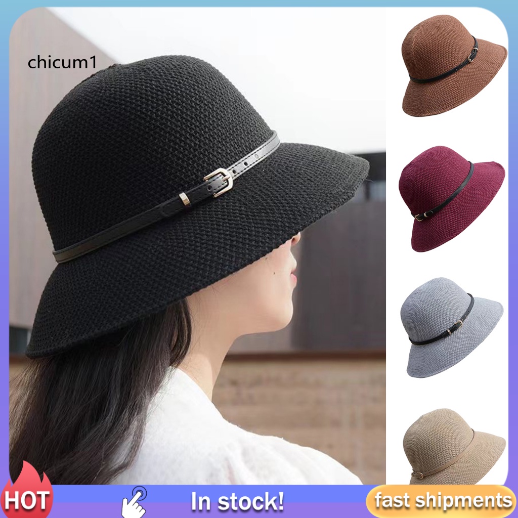 Nón Tai Bèo Vành Tròn Chống Nắng Thoáng Khí Thoải Mái Thời Trang Đường Phố