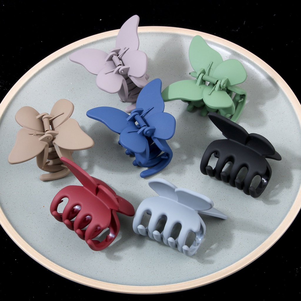 Kẹp Tóc Càng Cua Chống Rơi Sơn Màu Nhám Sang Trọng Cho Nữ