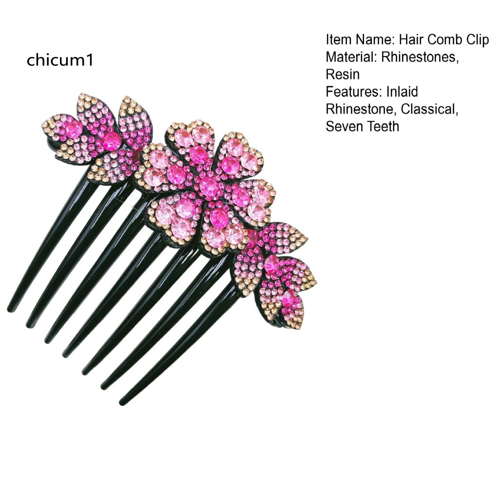 Lược Cài Tóc Đính Đá Phong Cách Hàn Quốc Cổ Điển Cho Cô Dâu