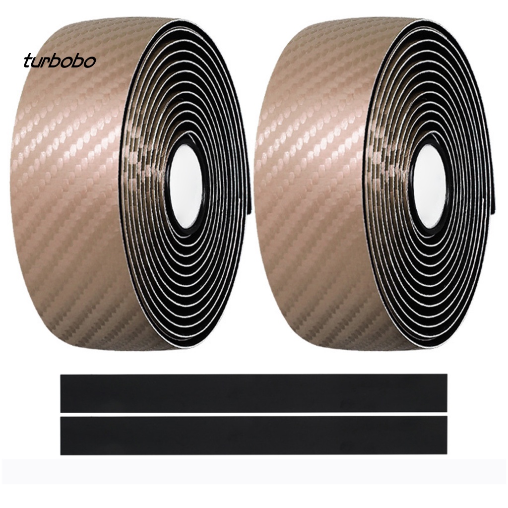 Set 2 Dây Đai Giả Da Co Giãn Bọc Tay Lái Xe Đạp Chống Trượt