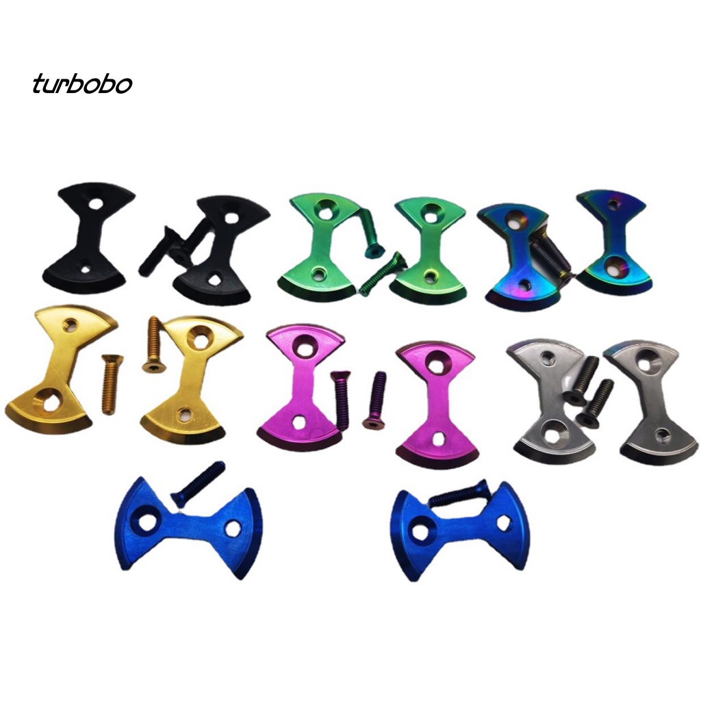 Set 2 Tấm Khóa Pê Đan Bằng Hợp Kim Titan Thay Thế Cho Xe Đạp Leo Núi