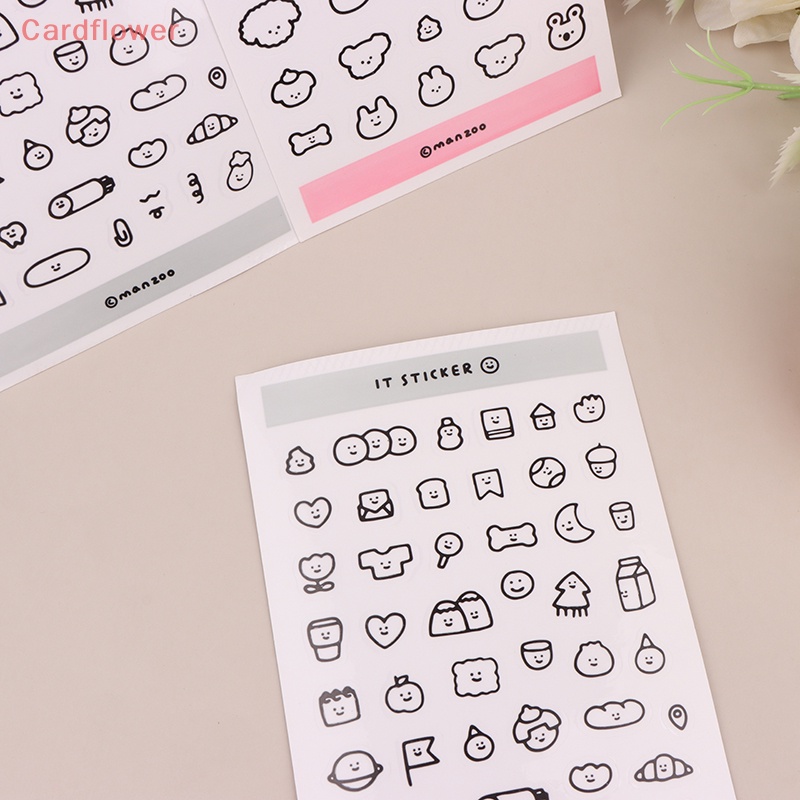 Bộ 10 Miếng Dán Trang Trí Điện Thoại / Sổ Tay Hình Động Vật Mini Dễ Thương