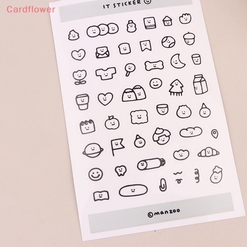 Bộ 10 Miếng Dán Trang Trí Điện Thoại / Sổ Tay Hình Động Vật Mini Dễ Thương