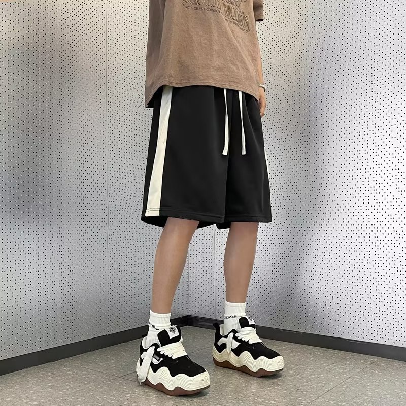 Quần Short Thể Thao Dáng Rộng Phong Cách Đường Phố Mỹ Thời Trang Mùa Hè Cho Nam