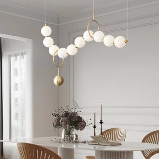  AIMI Đèn Treo Ăn Bắc Âu Phòng Khách Trang Trí Đèn Chùm Sáng Tạo Phòng Ngủ Đầu Giường Đèn Thanh Quầy Mặt Dây Chuyền Ánh Sáng 