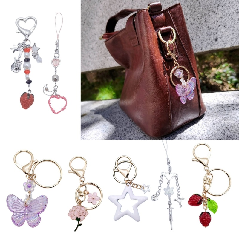 Dây Đeo Điện Thoại Mojito Y2K Mặt Hình Cô Gái Ngọt Ngào Với Phụ Kiện Trang Trí Túi Xách Lưng